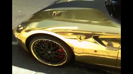 Златно Ferrari 599 
