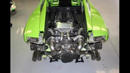 Lamborghini Gallardo twin turbo звук от 1000 коня