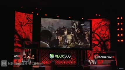 Gears of War 3 E3 2010 demo Microsoft E3 Press Conference 2010