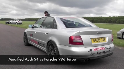 Audi S4 vs Porsche 996 Turbo