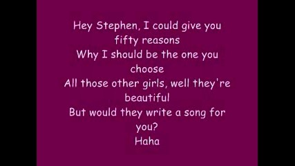 Taylor Swift - Hey stephen