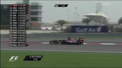 Formula 1 Bahrain Qualifying 2012 Part 2/3