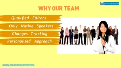 Professional editing services