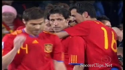 Spain 1 - 0 Honduras (goal David Villa) 