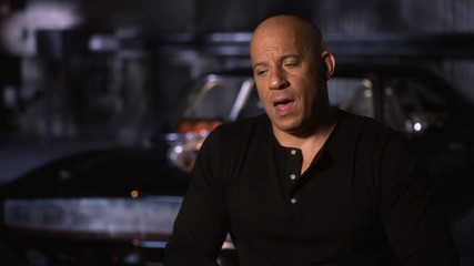 Звездата Вин Дизел дава интервю за филма си Бързи и Яростни 7 (2015)