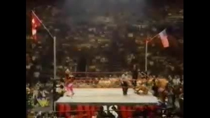 The Hart Foundation Vs Undertaker, Dude Love and Stone Cold - Flag Match 1997 2/2 