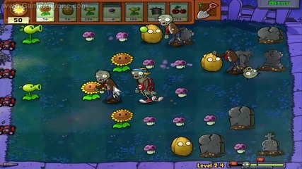 Plants vs Zombies level 2-4