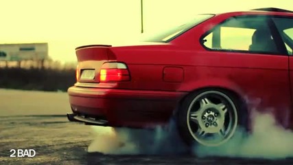 Red Devil Shadow Crew Bmw burnout and donuts