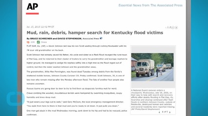 Mud,Rain, Debris, Hamper Search for Kentucky Flood Victims