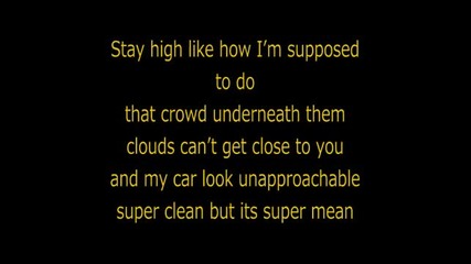 Wiz Khalifa - Black and Yellow Lyrics on Screen