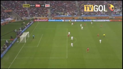 World Cup ; Portugal 1 - 0 North Korea Гола на Raul Meireles 