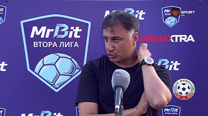 Христо Арангелов след равенството между Янтра и Пирин