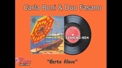 Sanremo 1954 - Carla Boni & Duo Fasano - Berta filava