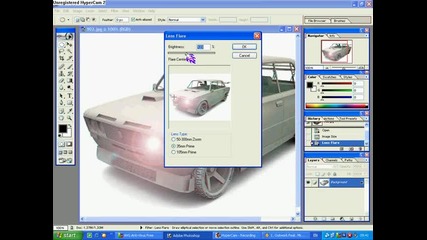 Как да слагаме светлини на фаровете на коли с Photoshop7.0