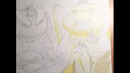Как Да Нарисуваме Naruto, Gamakichi & Gamatatsu