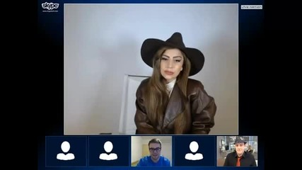 Lady Gaga Live Skype Ball Call Stream
