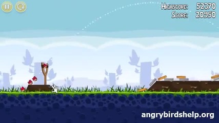 Angry Birds Level 1-2 - 3 Star Walkthrough