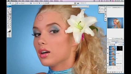 Обработка портретной фотографии в Photoshop. Часть 1 - Youtube