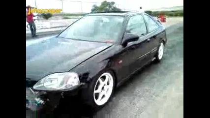 Honda Civic B16 Turbo Vs B16 Nitro 