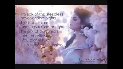 Selena Gomez & The Scene - Sick Of You - Lyrics 
