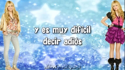 Hannah Montanah-i'll Always Remember You En Espa