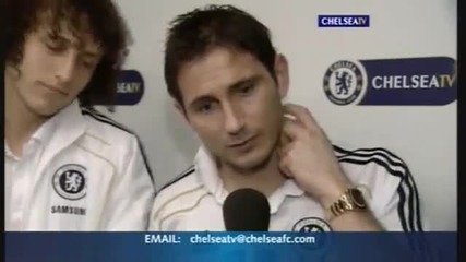 David Luiz се ебава на Torres и Lampard