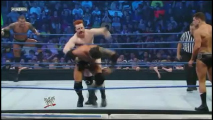 Sheamus - Rope Hung Forearm Clubs Followed By Suplex