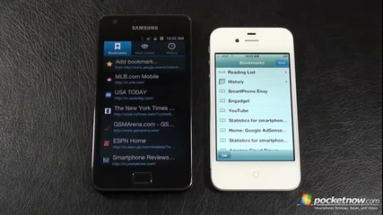 iphone 4s vs. Samsung Galaxy S 2