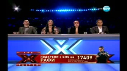 Поредното убедително представяне от Рафи в X-factor