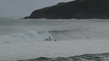 4-метрови вълни: Буря създаде идеални условия за сърф в Бискайския залив (ВИДЕО)