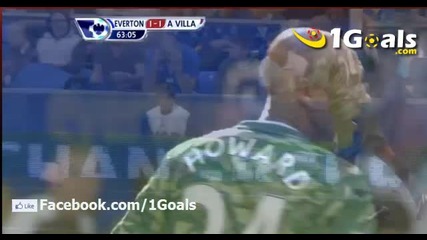 Страхотен гол на Стилиян Петров - Евертън - Астън Вила 2-2 (10.09.2011)