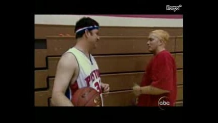 Eminem vs Jimmy Kimmel bball game