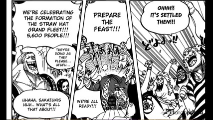 One Piece Manga - 800 Exchanging Sakazukis (luffy's get Name Grand Fleet)