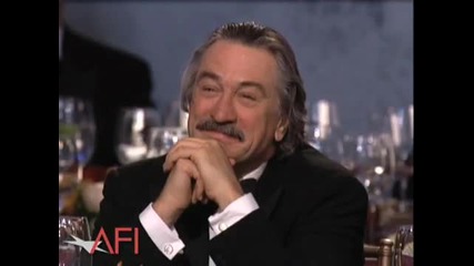Leonardo Dicaprio Salutes Robert De Niro 