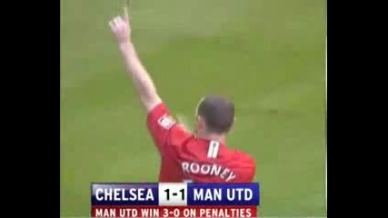 Man Utd - Chelsea Community Shield. Penalties 2007