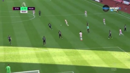 Стоук - Манчестър Юнайтед 1:1 /полувреме/