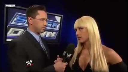 Michelle Mccool & Victoria Backstage - Wwe Smackdown 1/16/09