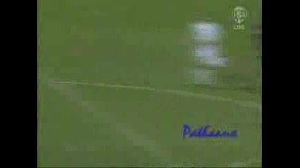 goal for Ryan Babel - Liverpool 1 - 0 Lyon 4/11/09 