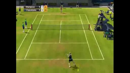 Virtua Tennis 2009 - Мария Шарапова срещу Анна Чакветадзе + Награждаването 