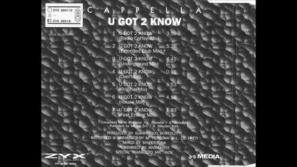 Cappella - You Got To Know ( Extended Club Mix )