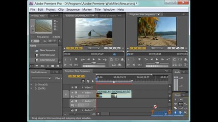Инструментите - Rolling Edit и Ripple Edit в Premiere Pro