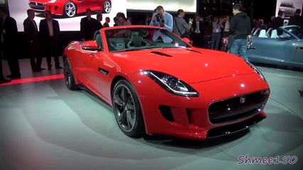 Jaguar F-type at the 2012 Paris Motorshow