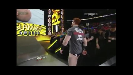 Wwe Raw Slammy Awards 17.12.2012 John Cena Interference And Beat Up Dolph Ziggler