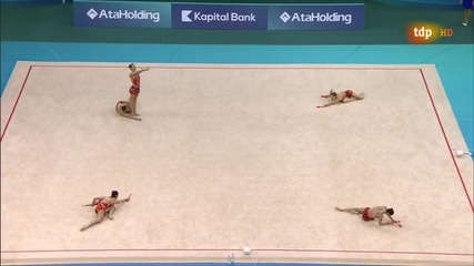 2014 Rhythmic Gymnastics European Championships. Groups Aa. Bulgaria. Clubs. 17.666