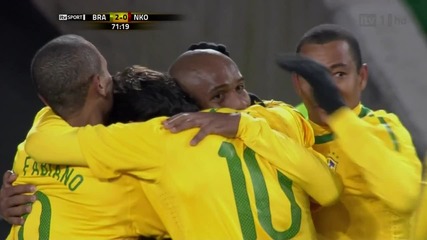 Бразилия 2 - 1 Северна Корея Елано Гол World Cup 2010™ South Africa Високо Качество