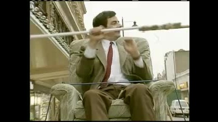 Mr. Bean Driving on roof og a car 