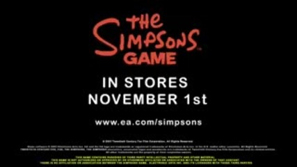 Семейство Симпсън Реклама на Игра