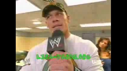 John Cena В Съблекалнята На Wwe Дивите :D