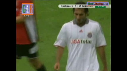 Spvgg Neckarelz - Bayern Munich 1 - 3 gol na Hamit Altintop