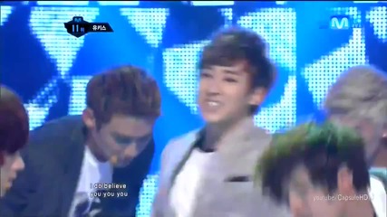 (hd) U-kiss - Believe ~ M Countdown (14.06.2012)